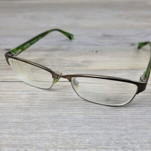 Coach Eyeglass Frames HC 5033 Alyson 9128 Satin Brown Dark Silver 53-16-135‎